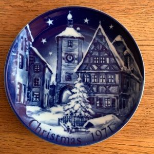 Christmas Plate 1971, Rothenburg o. d. Tauber, Collector’s Plate, original box